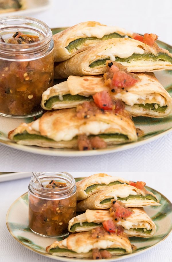 Chile Relleno Quesadillas