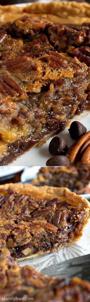 Chocolate Bourbon Pecan Pie