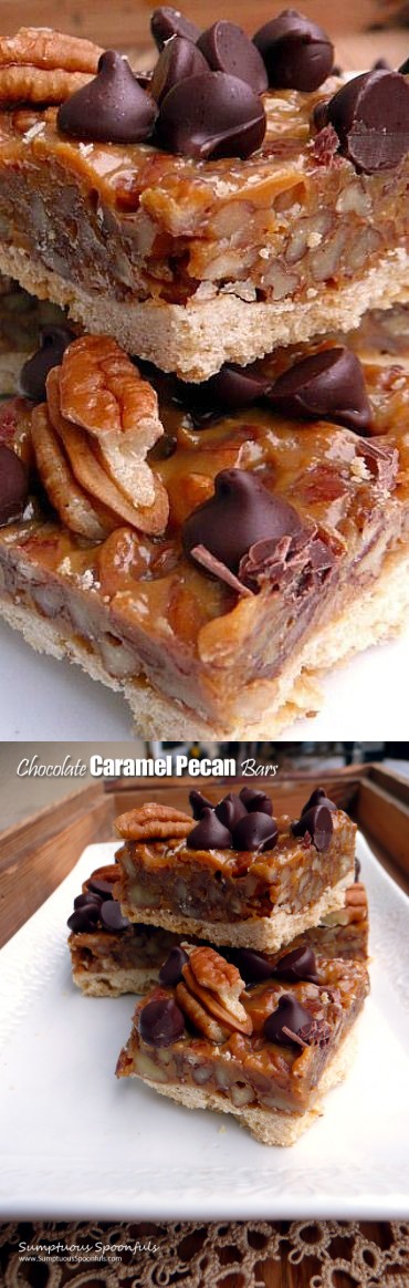 Chocolate Caramel Pecan Bars