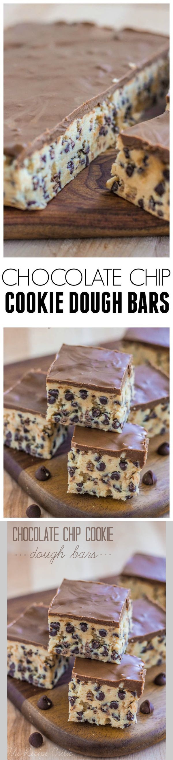 Chocolate Chip Cookie Dough Bars