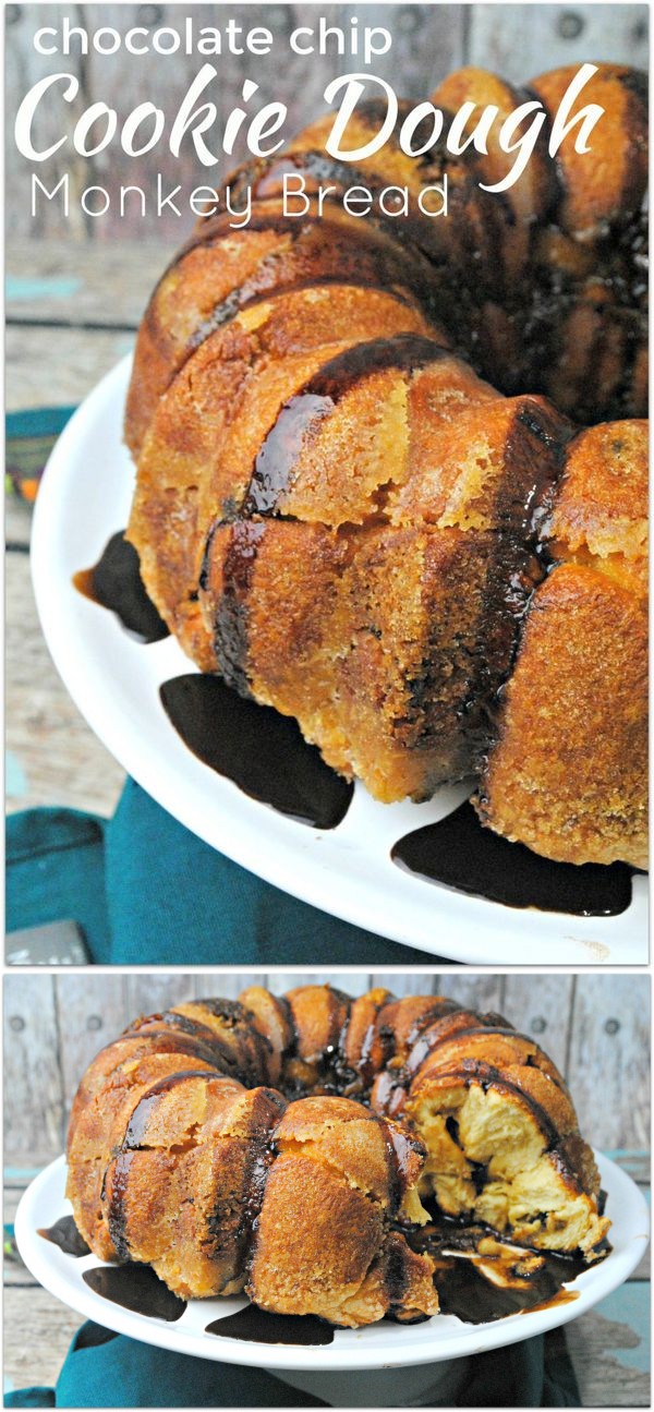 Chocolate Chip Cookie Dough Monkey Bread