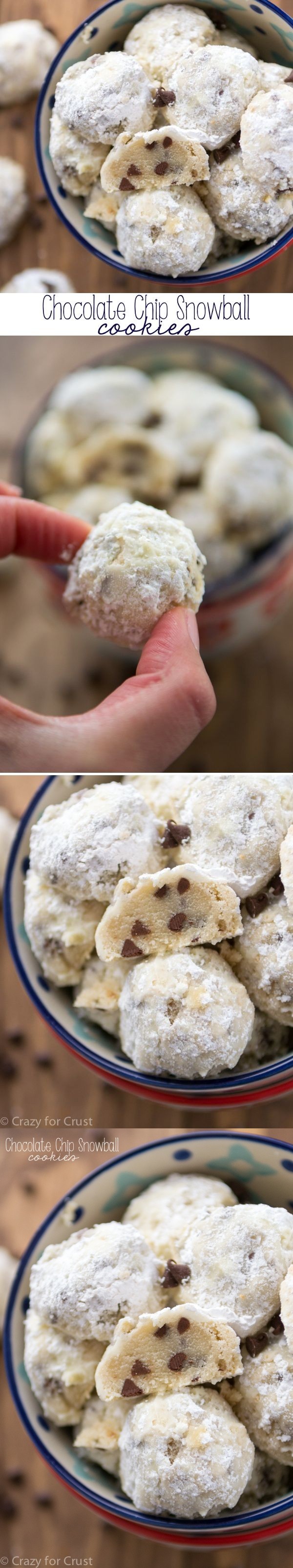 Chocolate Chip Snowball Cookies