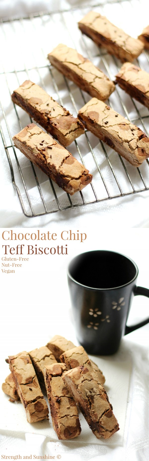 Chocolate Chip Teff Biscotti