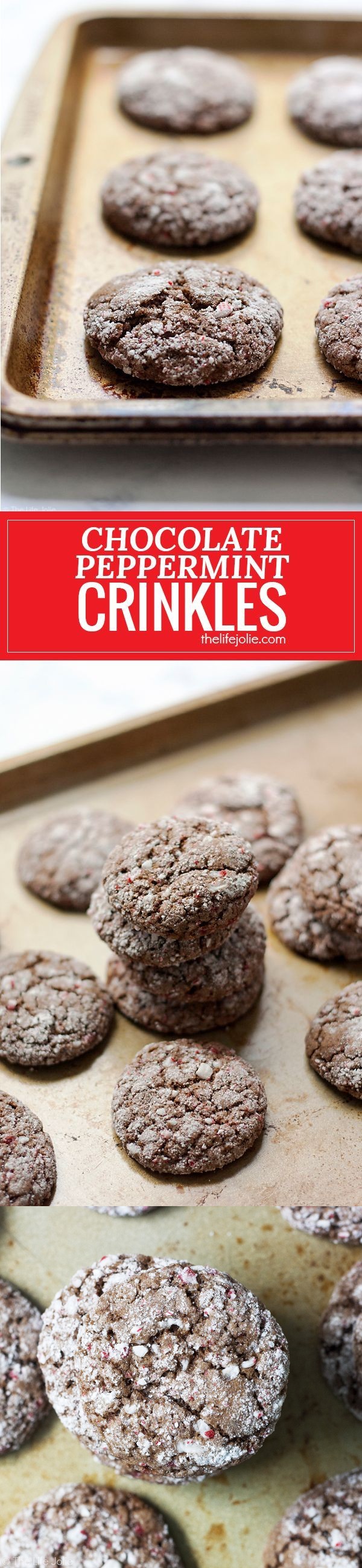 Chocolate Peppermint Crinkles