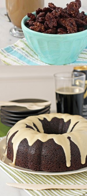 Chocolate Stout Cake with Cream Cheese Glaze