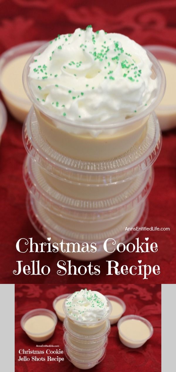 Christmas Cookie Jello Shots