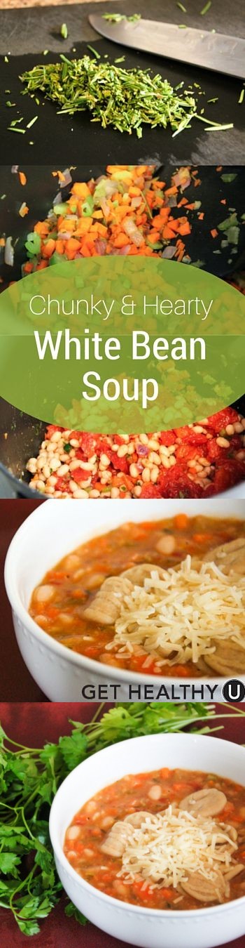 Chunky and Hearty White Bean Soup