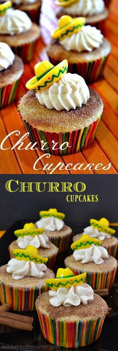 Churro Cupcakes