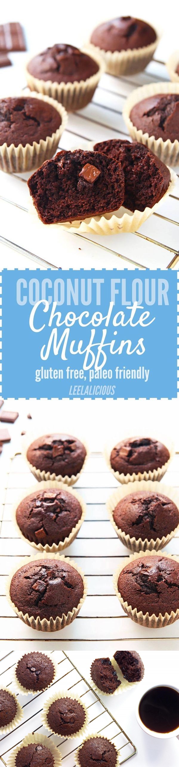 Coconut Flour Chocolate Muffins