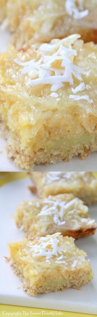 Coconut Lemon Bars (GF, DF