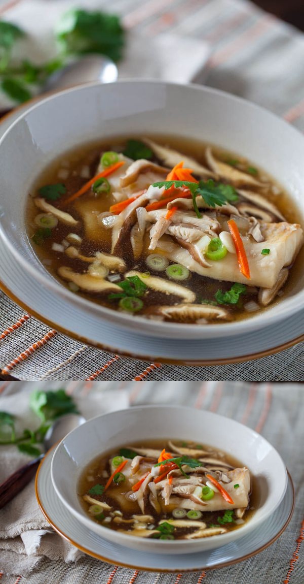 Cod in Garlic-Ginger Broth