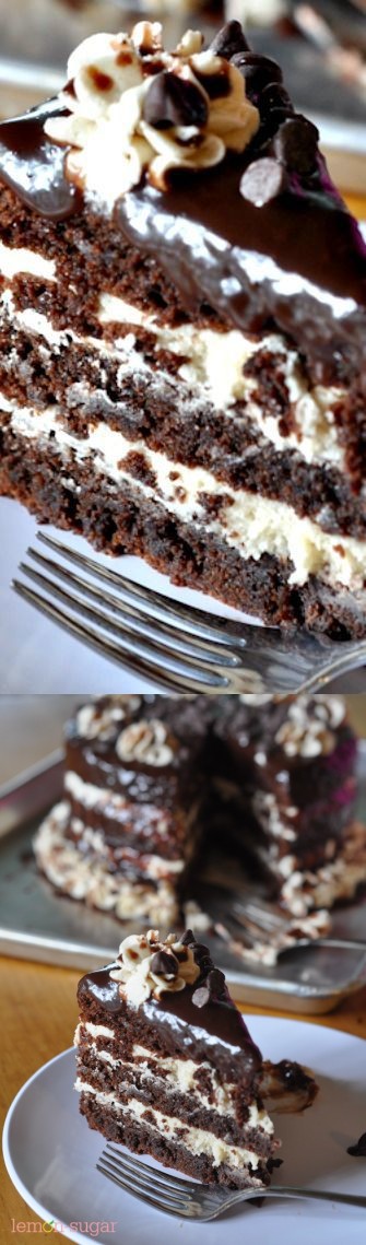 Cookie Dough Brownie Cake