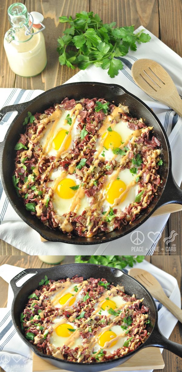 Corned Beef Hash Breakfast Skillet - Paleo, Low Carb