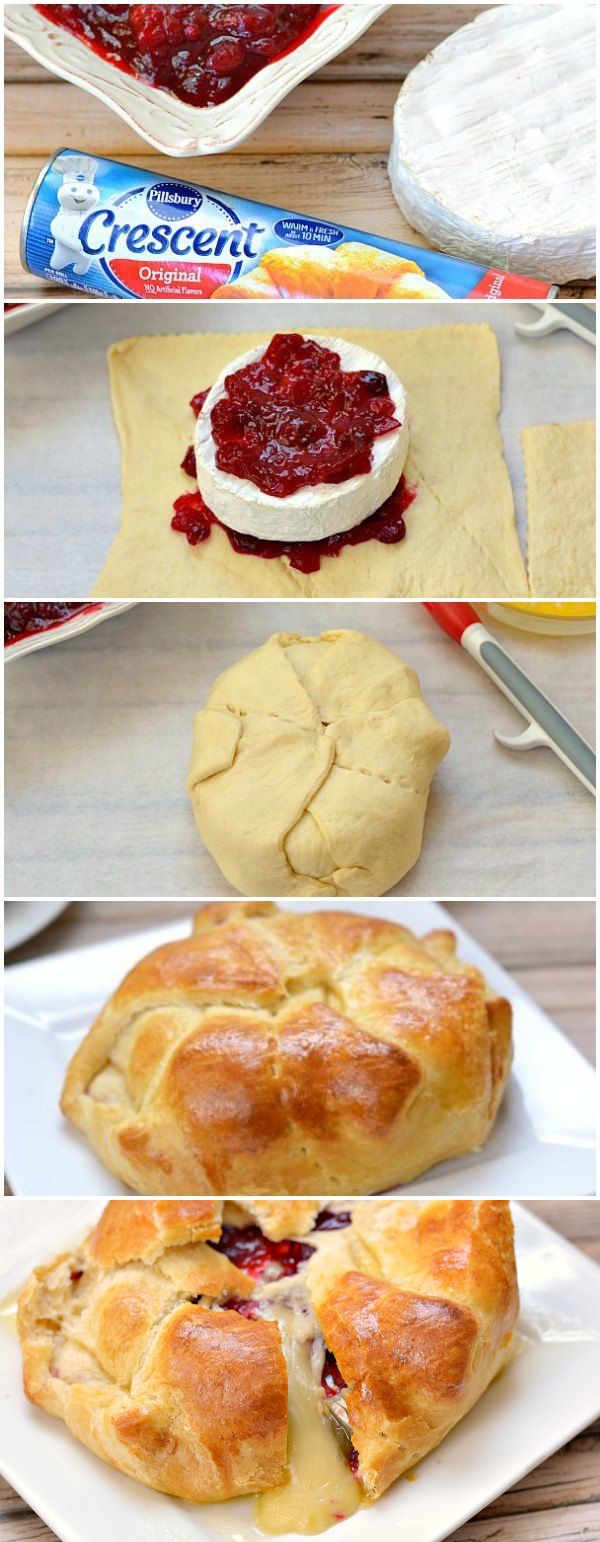 Cranberry and Brie Baked Cheese Appetizer