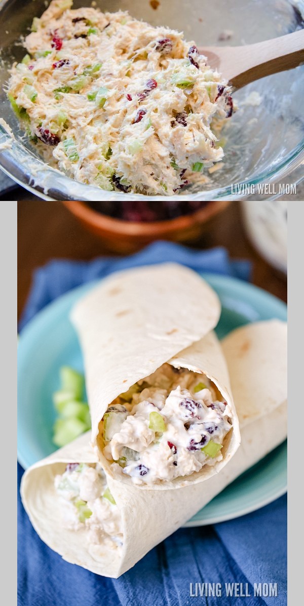 Cranberry Chicken Salad Wrap