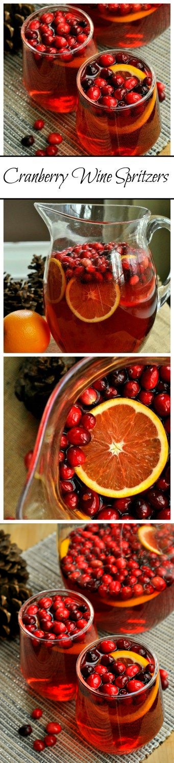 Cranberry Wine Spritzers