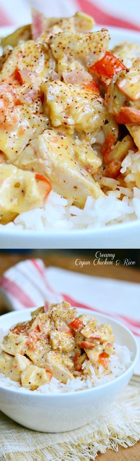 Creamy Cajun Chicken & Rice