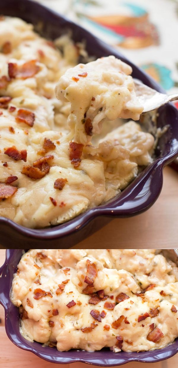 Creamy Cauliflower ‘n Cheese with Bacon