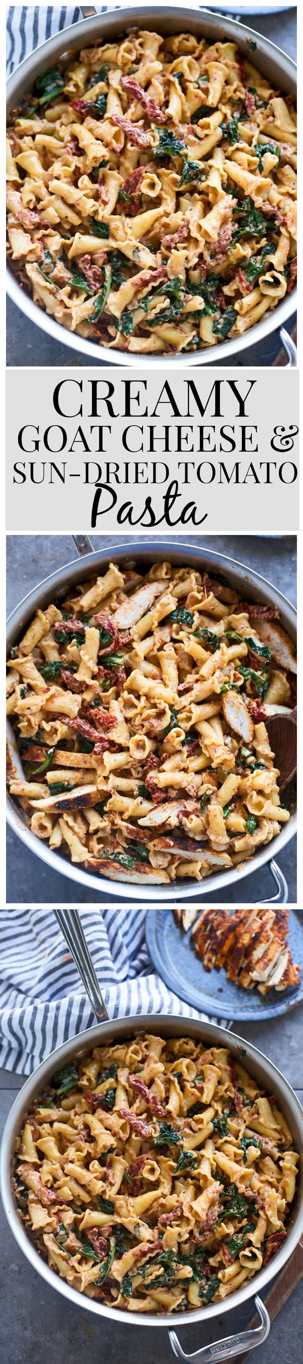 Creamy Goat Cheese and Sun-Dried Tomato Pasta