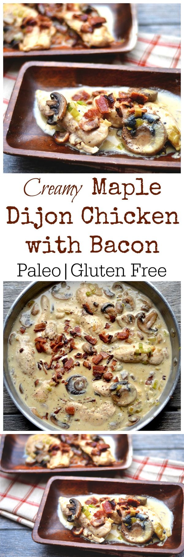 Creamy Maple Dijon Chicken with Bacon