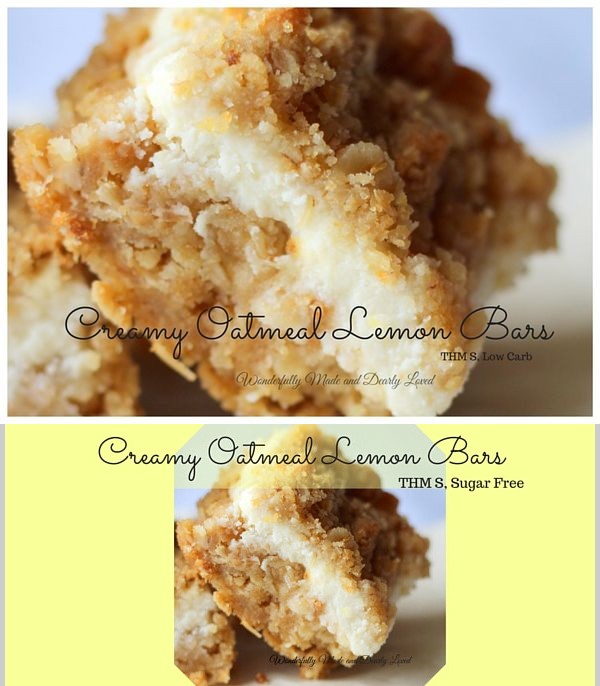 Creamy Oatmeal Lemon Bars