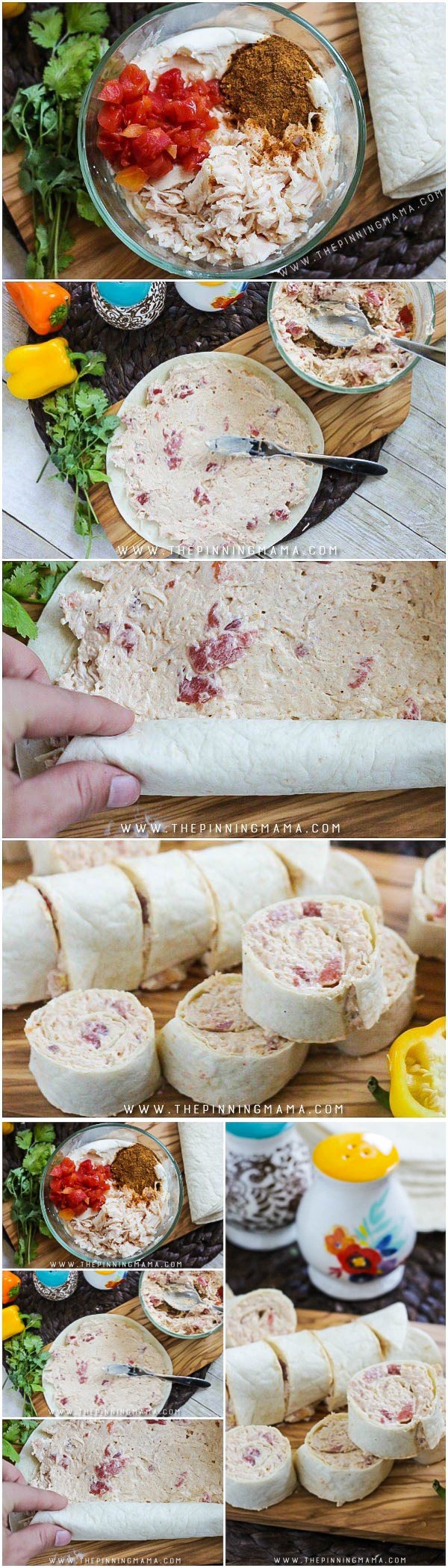 Creamy Taco Chicken Roll Ups