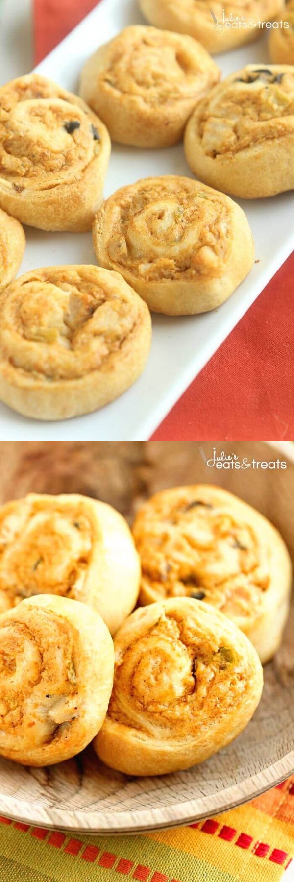 Crescent Chicken Taco Pinwheels