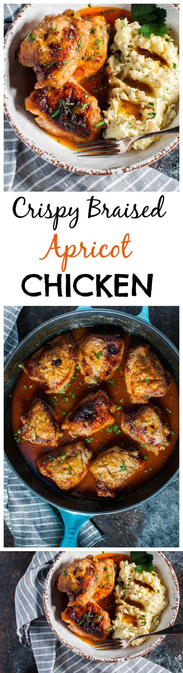 Crispy Braised Apricot Chicken