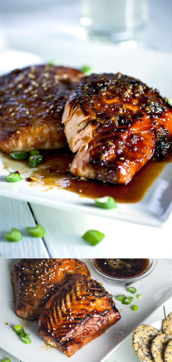 Crispy Garlic-Miso Glazed Salmon