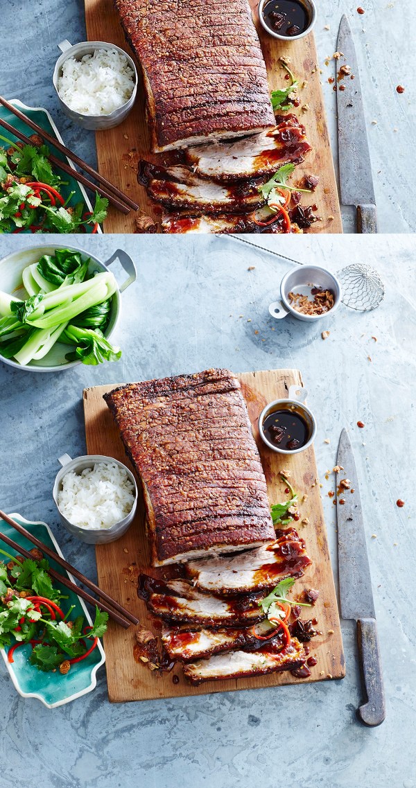 Crispy roast pork belly