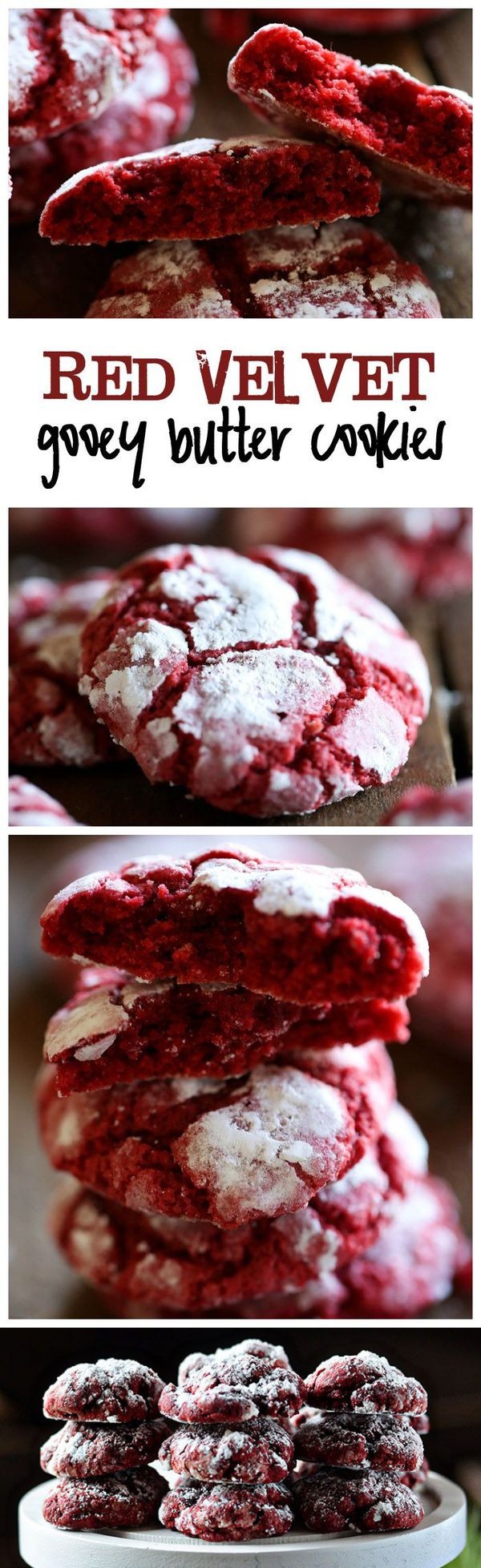 Delicious Gooey Red Velvet Butter Cookies