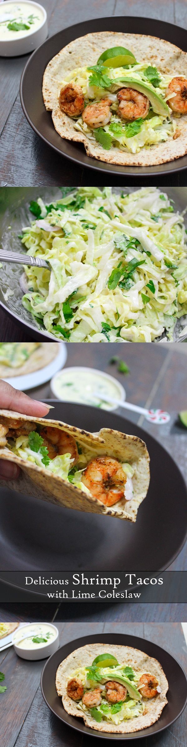 Delicious Shrimp Tacos with Lime Coleslaw