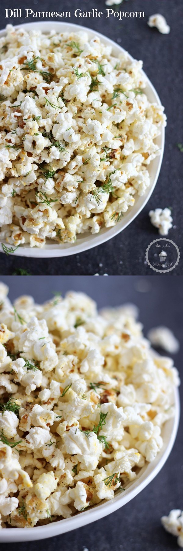 Dill Parmesan Garlic Popcorn