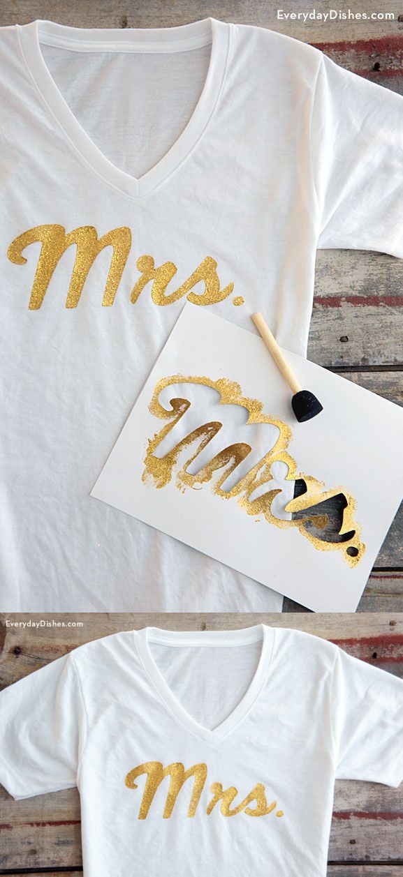 DIY Mrs T-shirt Instructions