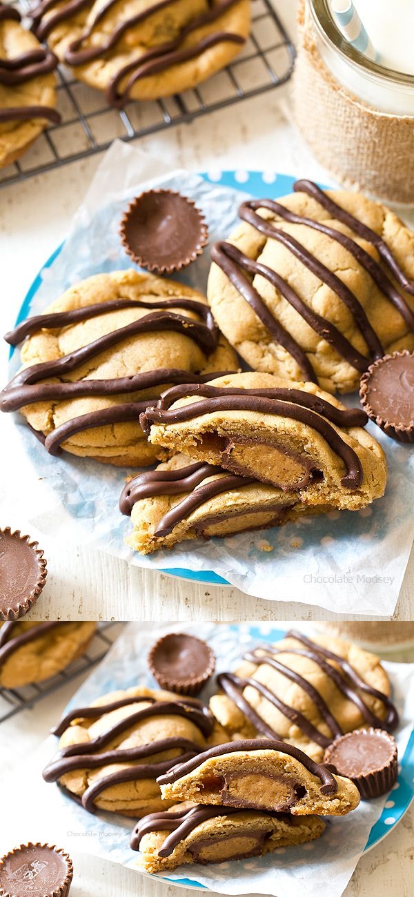 Double Peanut Butter Surprise Cookies