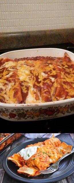 Easiest Beef Enchiladas Ever