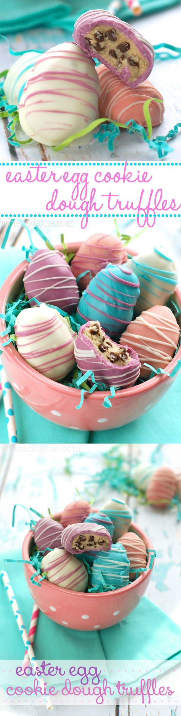 Easter Egg Cookie Dough Truffles