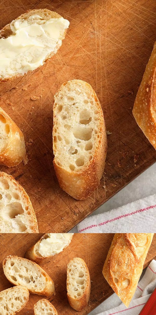 Easy Crusty Baguettes