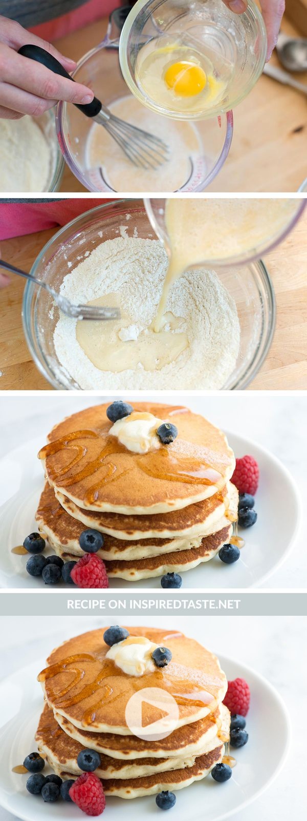 Easy Fluffy Pancakes Recipe from Scratch