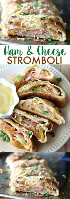 Easy Ham and Cheese Stromboli