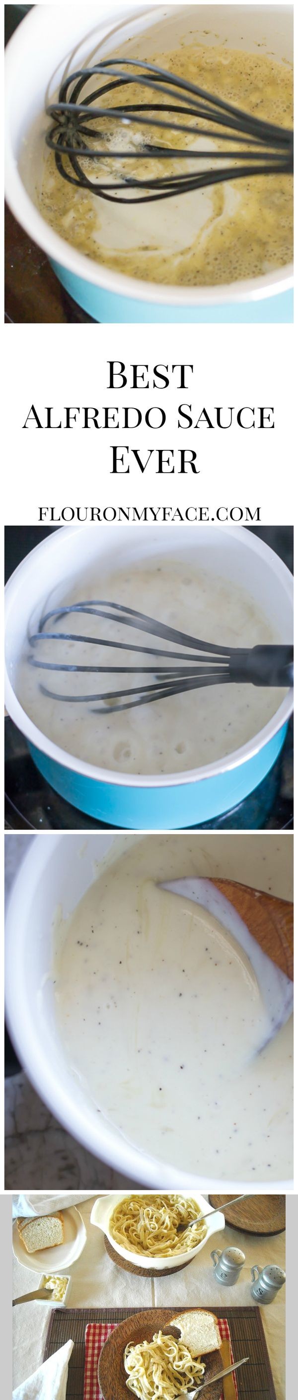 Easy Homemade Fettuccine Alfredo Sauce | Skinny Alfredo Sauce