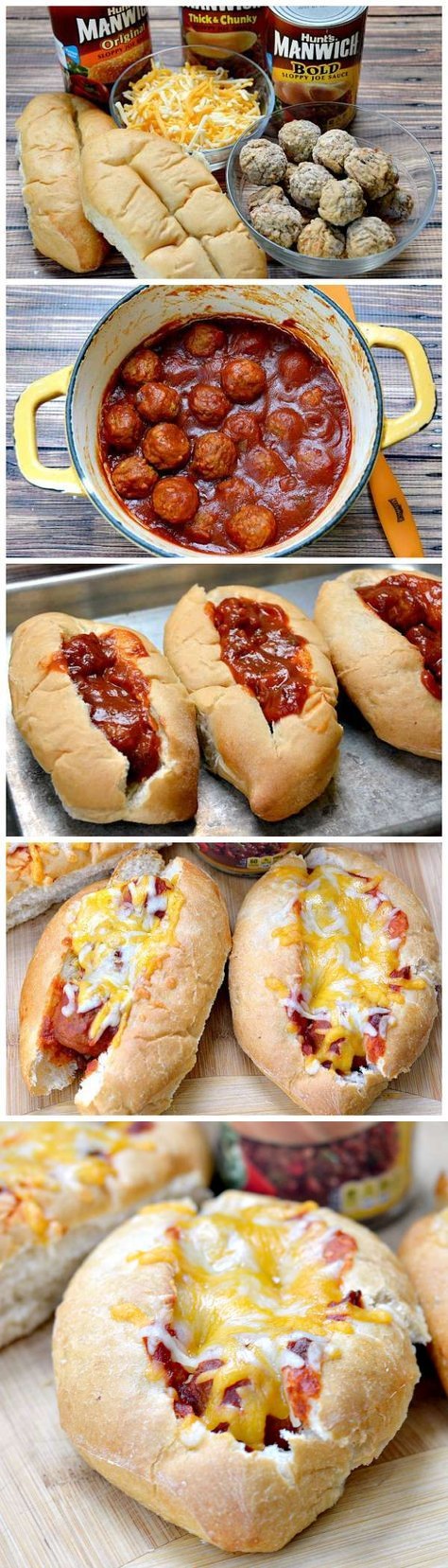 Easy Sloppy Joe Meatball Subs