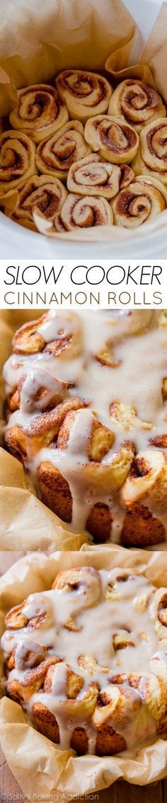 Easy Slow Cooker Cinnamon Rolls