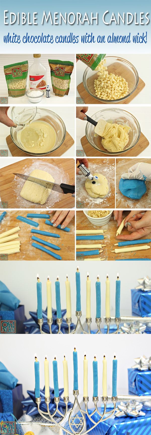 Edible Menorah Candles