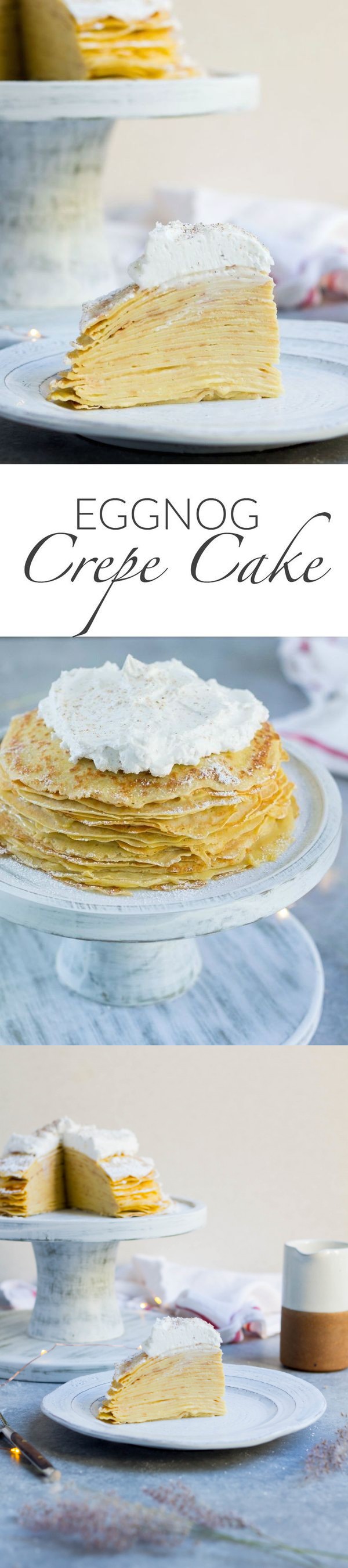 Eggnog Crepe Cake