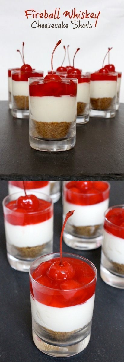 Fireball Whiskey Cheesecake Shots