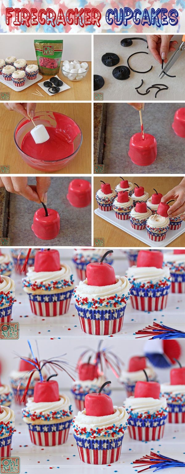 Firecracker Cupcakes