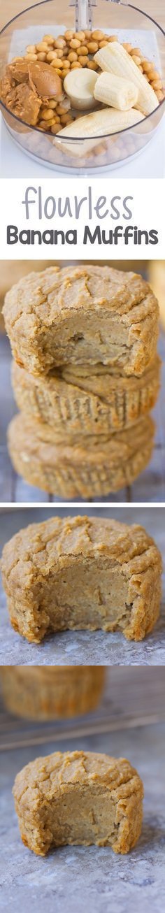 Flourless Banana Blender Muffins