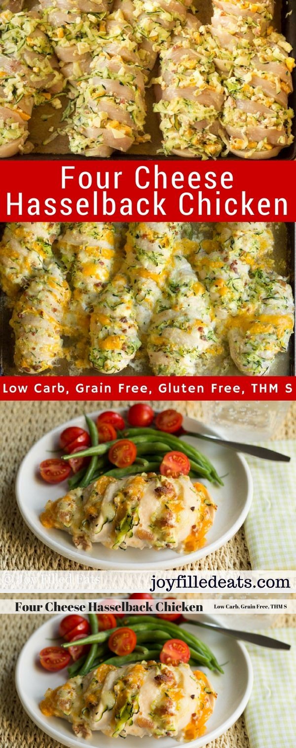 Four Cheese Hasselback Chicken