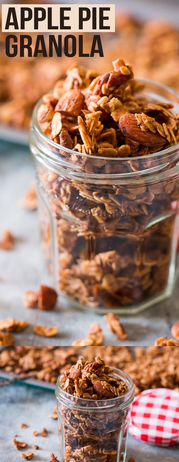 Fresh Apple Pie Granola (Vegan and Gluten Free